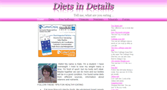 Desktop Screenshot of dietsindetails.com